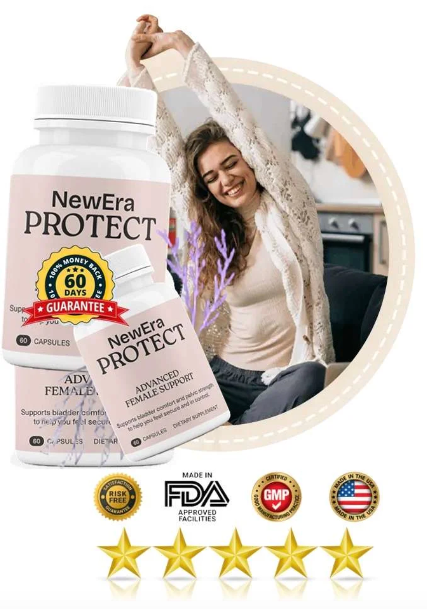 NewEra Protect Women's Bladder Support Supplement Bottle